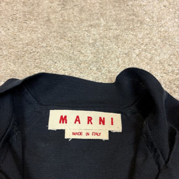 Rare Marni Double Full Zip Top Mesh Women's 38 US Small Avant Garde Italy - Picture 4 of 9